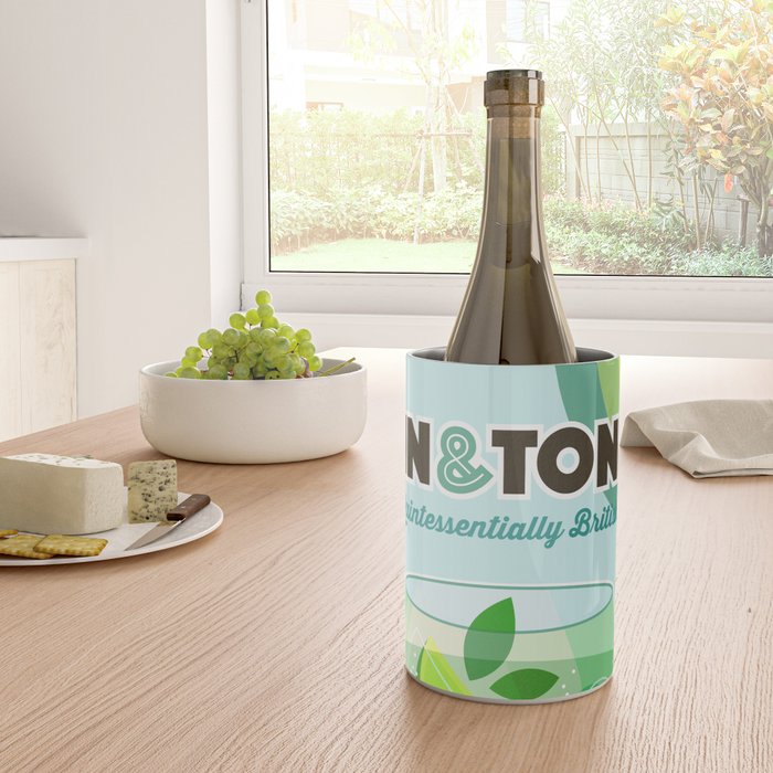 Gin and Tonic Retro Cocktail - Aqua blue green Wine Chiller Gallery Image 4