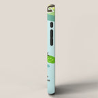 Gin and Tonic Retro Cocktail - Aqua blue green iPhone Case Gallery Image 2