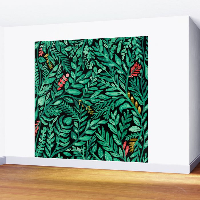 Dark Hedgerow Wall Mural Gallery Image 2