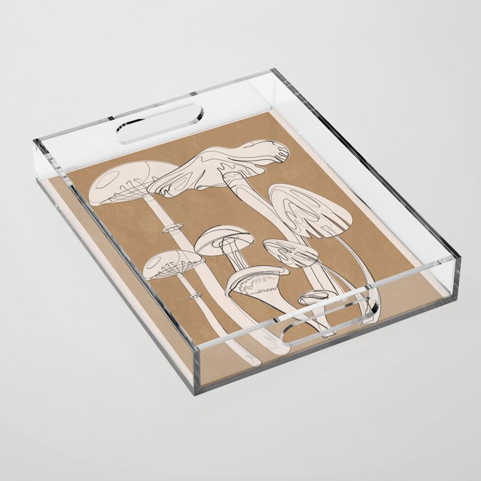 Abstract Mushrooms 13 Acrylic Tray Gallery Image 1