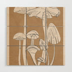 Abstract Mushrooms 13 Wood Wall Art Gallery Image 1