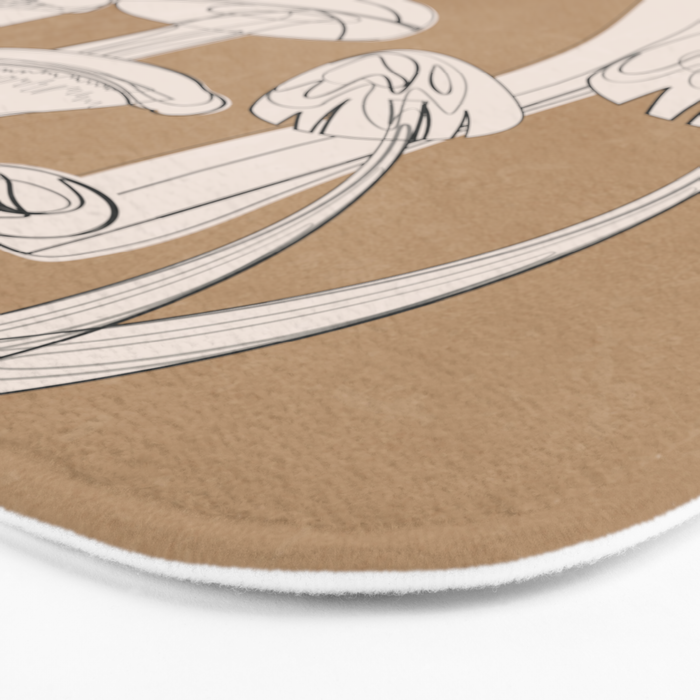 Abstract Mushrooms 13 Bath Mat Gallery Image 3