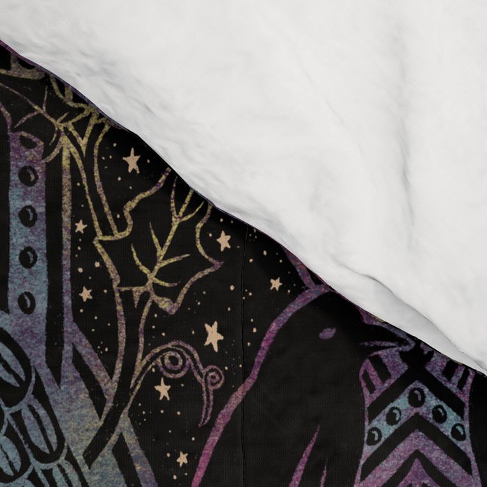 Gothic Halloween - celestial rainbow  Comforter Gallery Image 4