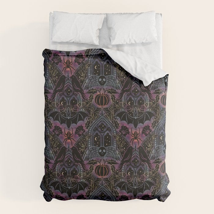 Gothic Halloween - celestial rainbow  Duvet Cover Gallery Image 1