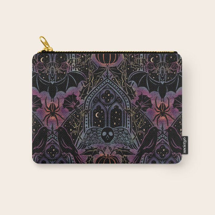 Gothic Halloween - celestial rainbow  Carry All Pouch Gallery Image 1