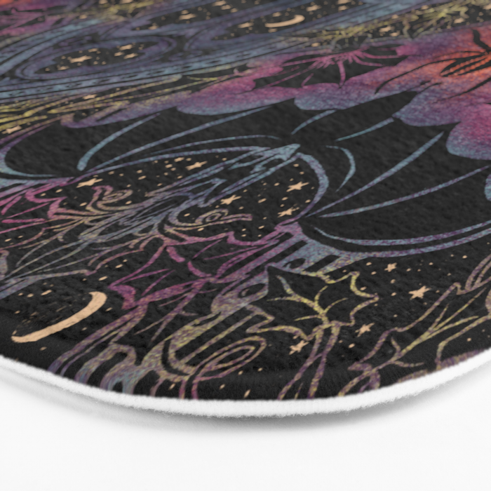 Gothic Halloween - celestial rainbow  Bath Mat Gallery Image 3