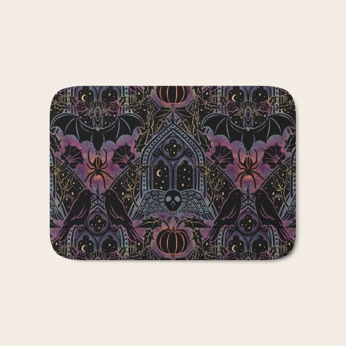 Gothic Halloween - celestial rainbow  Bath Mat Gallery Image 1