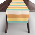 Mixed Stripes Pattern VII Retro Summer Table Runner Gallery Image 1