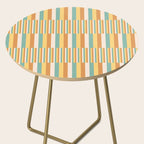 Mixed Stripes Pattern VII Retro Summer Side Table Gallery Image 2