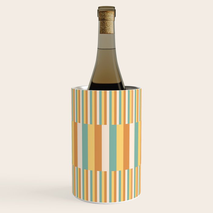 Mixed Stripes Pattern VII Retro Summer Wine Chiller Gallery Image 2