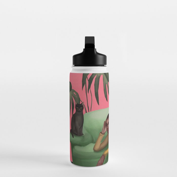 Martini and Monstera Water Bottle Gallery Image 3
