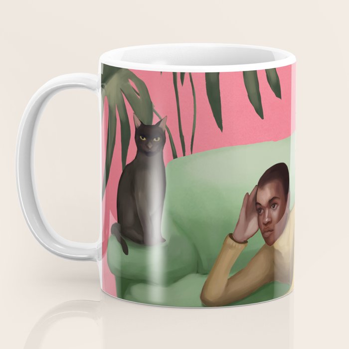 Martini and Monstera Coffee Mug Gallery Image 3