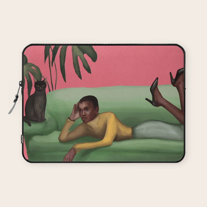 Martini and Monstera Laptop Sleeve Gallery Image 1