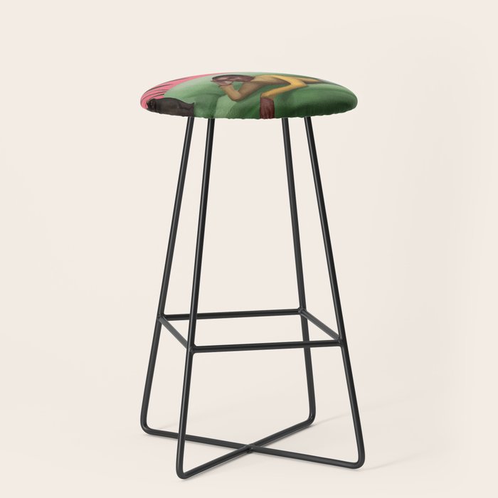 Martini and Monstera Stool Gallery Image 1