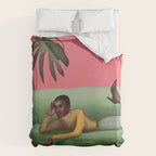Martini and Monstera Duvet Cover Gallery Image 6