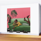 Martini and Monstera Wall Mural Gallery Image 2