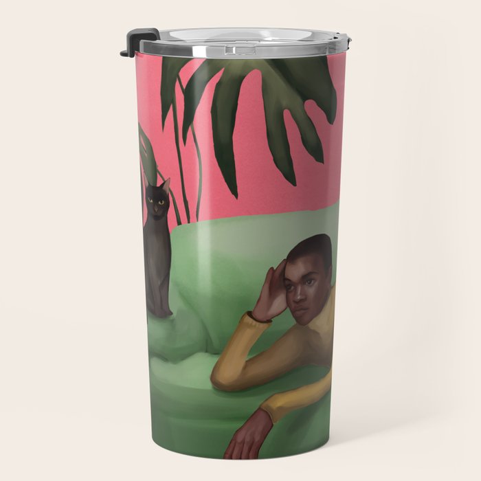Martini and Monstera Travel Mug Gallery Image 3
