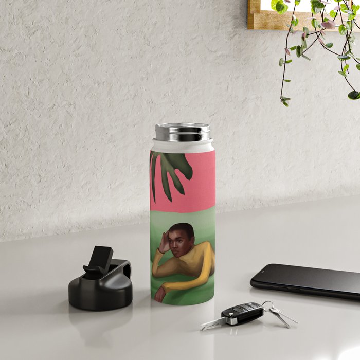 Martini and Monstera Water Bottle Gallery Image 4