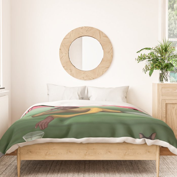 Martini and Monstera Duvet Cover Gallery Image 3