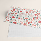 Vintage Christmas baubles white background Wrapping Paper Gallery Image 2