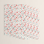 Vintage Christmas baubles white background Wrapping Paper Gallery Image 3
