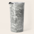 Vintage San Francisco California Travel Stamp Pattern Travel Mug Gallery Image 3