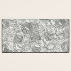 Vintage San Francisco California Travel Stamp Pattern Desk Mat Gallery Image 3