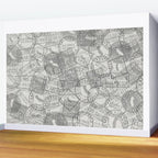 Vintage San Francisco California Travel Stamp Pattern Wall Mural Gallery Image 2