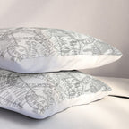 Vintage San Francisco California Travel Stamp Pattern Pillow Sham Gallery Image 3