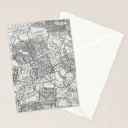 Vintage San Francisco California Travel Stamp Pattern Stationery Card Gallery Image 2