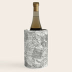 Vintage San Francisco California Travel Stamp Pattern Wine Chiller Gallery Image 2