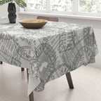 Vintage San Francisco California Travel Stamp Pattern Tablecloth Gallery Image 3