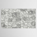 Vintage San Francisco California Travel Stamp Pattern Tablecloth Gallery Image 2