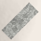 Vintage San Francisco California Travel Stamp Pattern Yoga Mat Gallery Image 1