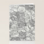 Vintage San Francisco California Travel Stamp Pattern Stationery Card Gallery Image 2