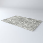 Vintage San Francisco California Travel Stamp Pattern Rug Gallery Image 3