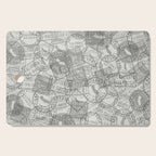 Vintage San Francisco California Travel Stamp Pattern Cutting Board Gallery Image 1