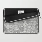 Vintage San Francisco California Travel Stamp Pattern Laptop Sleeve Gallery Image 2