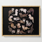 Ferret - dark Serving Tray Gallery Image 1