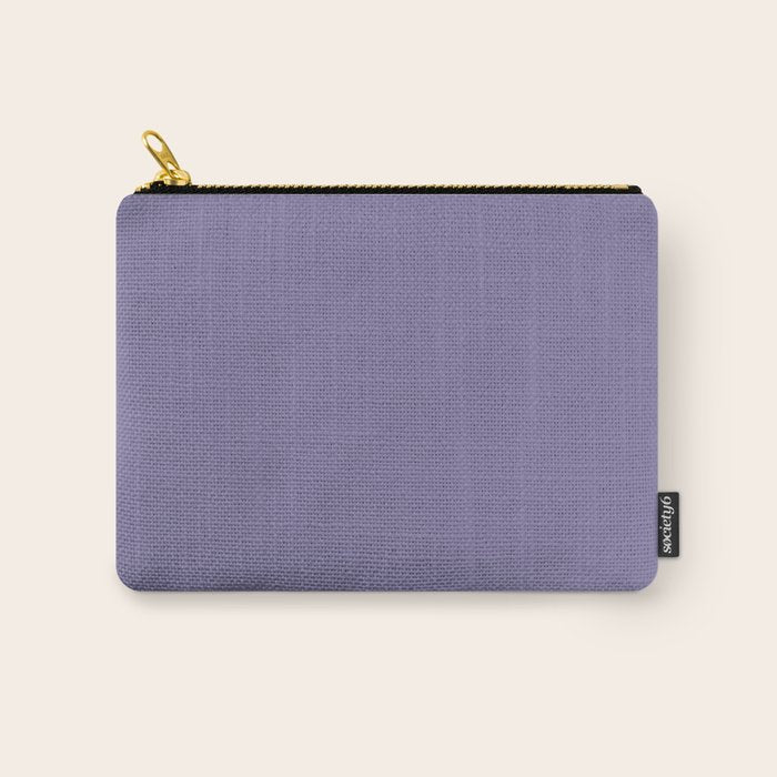 Neutral Lavender Purple Solid Color Carry All Pouch Gallery Image 1