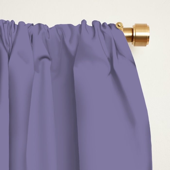 Neutral Lavender Purple Solid Color Window Curtain Gallery Image 2