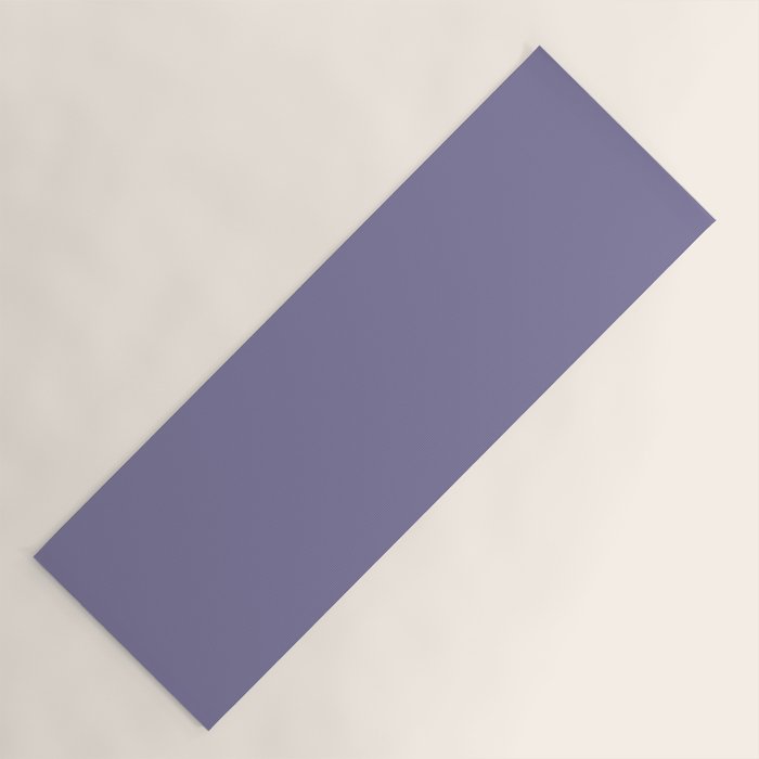 Neutral Lavender Purple Solid Color Yoga Mat Gallery Image 1