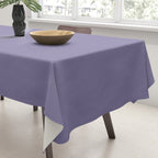 Neutral Lavender Purple Solid Color Tablecloth Gallery Image 3