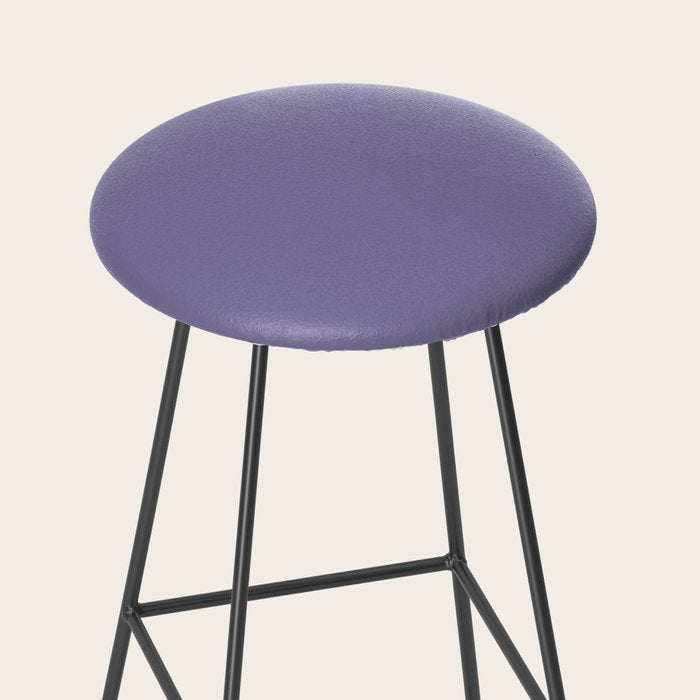 Neutral Lavender Purple Solid Color Stool Gallery Image 2
