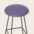Neutral Lavender Purple Solid Color Stool Gallery Image 2