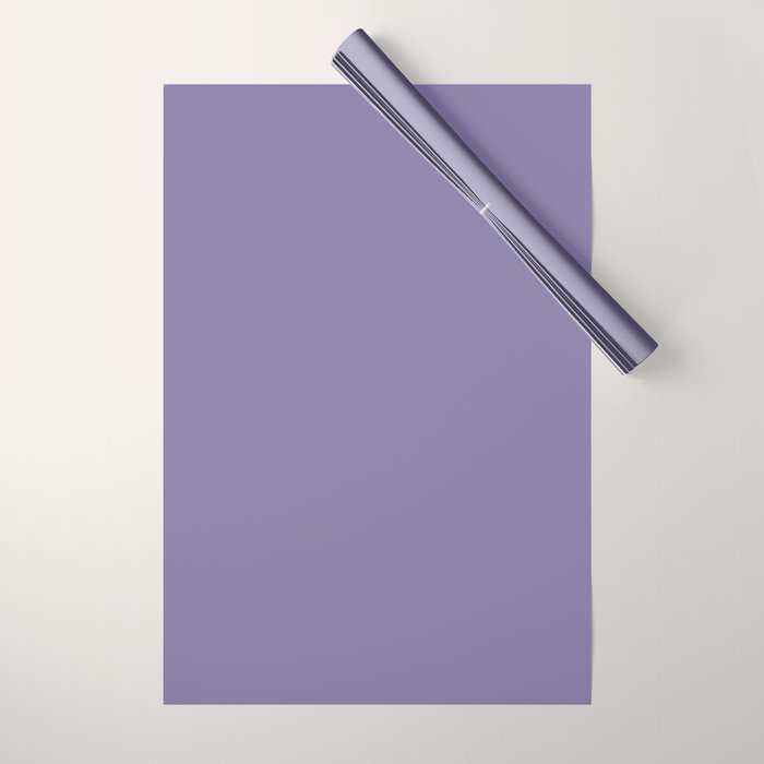 Neutral Lavender Purple Solid Color Wrapping Paper Gallery Image 1