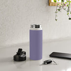 Neutral Lavender Purple Solid Color Water Bottle Gallery Image 4