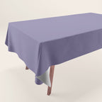Neutral Lavender Purple Solid Color Tablecloth Gallery Image 1