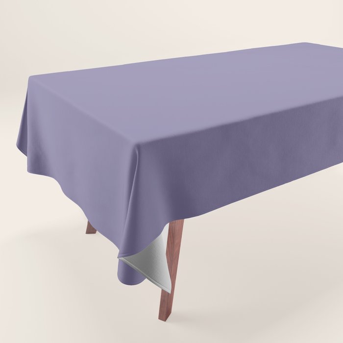 Neutral Lavender Purple Solid Color Tablecloth Gallery Image 1