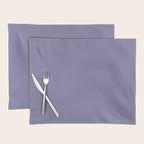 Neutral Lavender Purple Solid Color Placemat Gallery Image 1